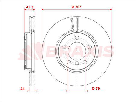 Mini Cooper Fren Diski On Mini Countryman Paceman R60 R61 - Braxıs Ae1014