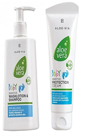 Aloe Vera Bebek Şampuanı 250 ml + Aloe Vera Bebek Pişik Önleyici Krem 100 ml