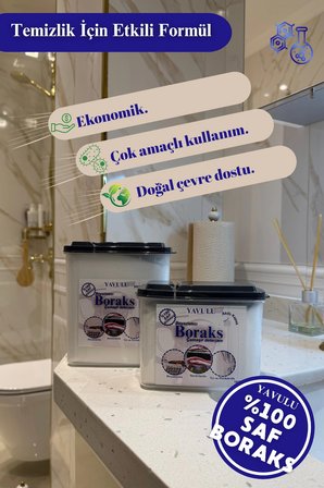 Boraks Çamaşır Deterjanı (  Boraks) Beyazlatıcı Boraks 1500G-1.5Kg Büyük Boy