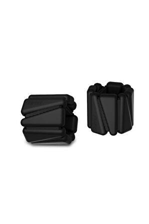 Gymo Pro Series Ayarlanabilir Silikon Bilek Ağırlığı 2x1kg Üçgen Siyah