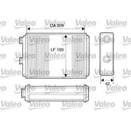 Fiat Kalorıfer Radyatoru Punto Doblo 1,9 - Valeo 812280