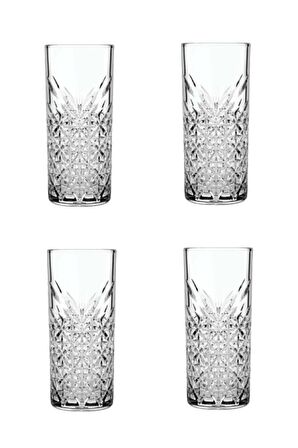 Paşabahçe timeless kristal kesme rakı bardak - 4 lü özel seri rakı bardağı