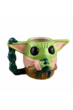 Star Wars Mandalorian Child Baby Yoda Grogu 3D Tasarım Kupa Bar