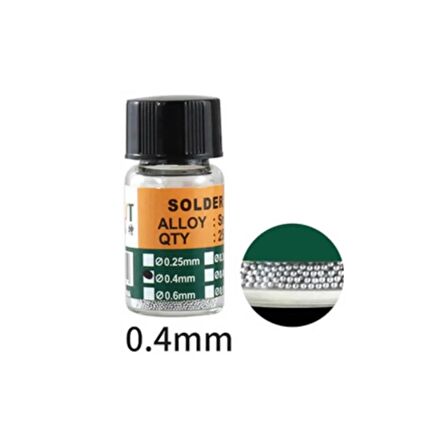 0.4mm/25.000 Lehim Topu (Bga Anakart Chipset Tamiri)