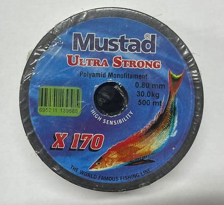 Mustad Ultra Strong 500 Mt 0.80 mm 30 Kg misina 