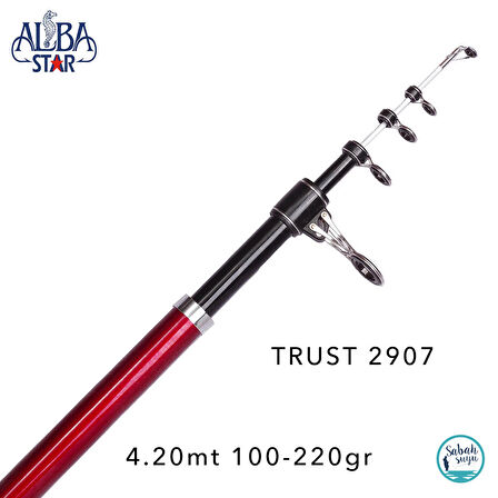 Albastar 2907 Trust 4.20mt 100-220gr Teleskopik Surf Kamış