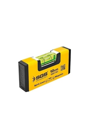 SGS 1707 Alüminyum Mıknatıslı Su Terazisi 10 Cm