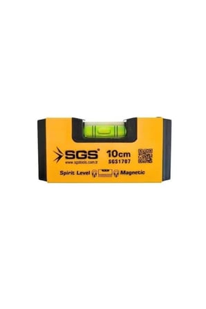 SGS 1707 Alüminyum Mıknatıslı Su Terazisi 10 Cm