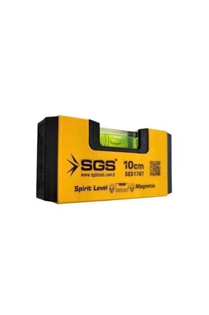 SGS 1707 Alüminyum Mıknatıslı Su Terazisi 10 Cm