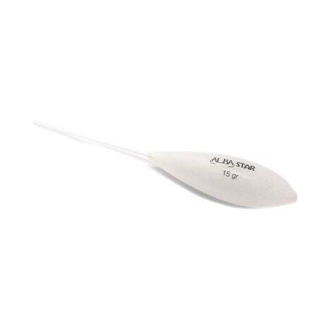 AlbaStar Sbirolino Yüzen Beyaz Bombardo Olta Şamandırası BEYAZ-40 Gr