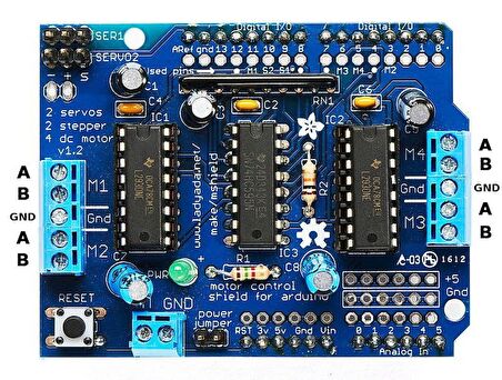 Arduino L293D Motor Sürücü Kartı / Motor Driver Shield