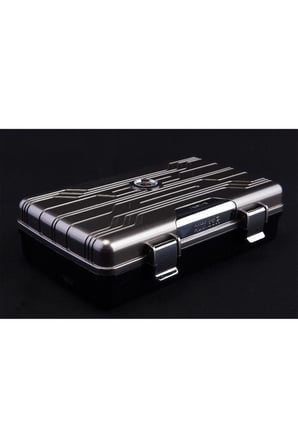 Parmida Gümüş Seyahat Tipi Humidor Puro Kutusu - TR5487