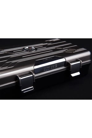 Parmida Gümüş Seyahat Tipi Humidor Puro Kutusu - TR5487