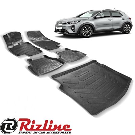 RİZLİNE KIA Stonic 3D Havuzlu Paspas + Bagaj Havuzu