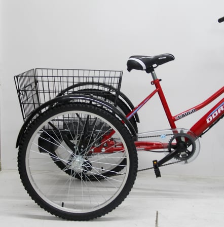 Elektrikli 3 tekerlek kargo bisikleti cargo 48 dc1000 watt model elektrikli motor 3 tekerlek - Renk: Kırmızı
