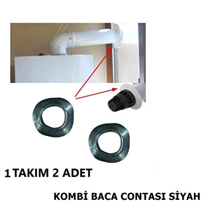 Yapıtaşı Yt552 siyah Kombi Baca Borusu Contası /baca Lastiği 2Adet