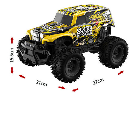 Gepettoys UJ99-N160 Off-Road 2.4 GHz Işıklı Uzaktan Kumandalı Araba Sarı