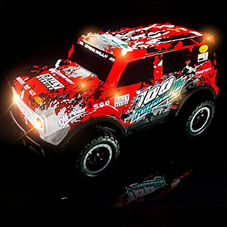 Gepettoys Full Fonksiyon LED Işıklı Gövde 1:24 Off Road Şarjlı Uzaktan Kumandalı Yarış Arabası