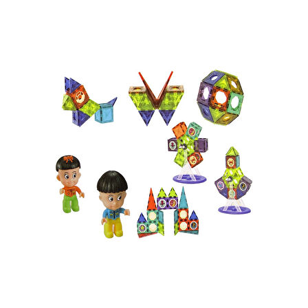 Magic Magnetic Blocks 71 Parça Manyetik Oyuncak Bloklar Seti