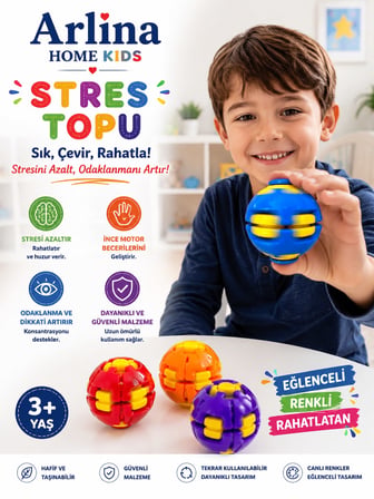 Kutulu 1. Kalite Spin Ball Rulmanlı Lastiksiz 30 Sn Dönebilen Sres Topu 1 Adet