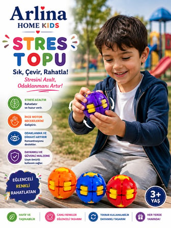 Kutulu 1. Kalite Spin Ball Rulmanlı Lastiksiz 30 Sn Dönebilen Sres Topu 1 Adet