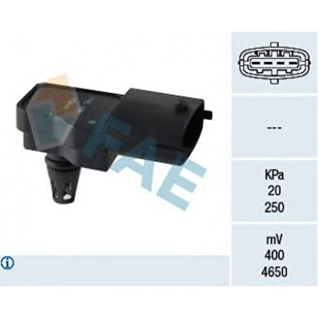 Opel Map Sensoru Astra J A14net – A16let – B14net İnsignia A 09>17 A16let Astra H – Meriva A - Fae 15044