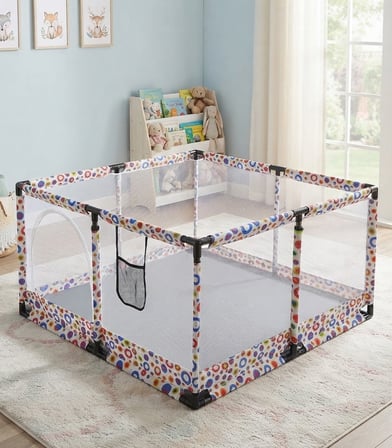 Missidea  Bebek ve Çocuk Çok Renkli  Oyun Parkı Güvenli Oyun Alanı –120x120 cm