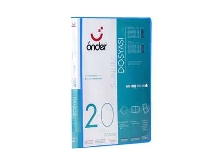 ÖNDER SUNUM DOSYASI PP A4 ÖNCEPLİ 20 Lİ MAVİ 1220-1-24 ADET