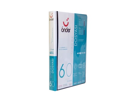 ÖNDER SUNUM DOSYASI PP A4 ÖNCEPLİ 60 LI SİYAH 1260-3-12 ADET