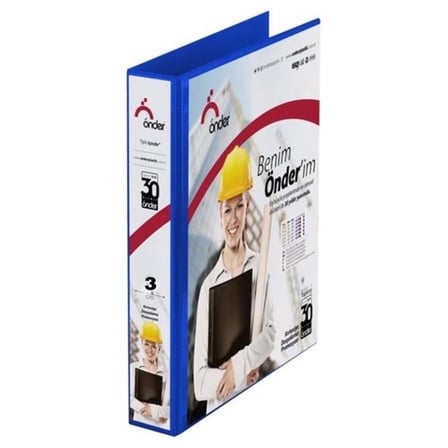 Önder PVC A4 Firma Klasörü 3 Cm. 2 Halkalı Lacivert 2003-6