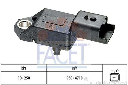 Psa Emme Basınc Sensoru Hava C5 II 407 Jumpy III Expert III C5 III 5008 308 508 607 Dw10bted4 2.0hdi 16 - Facet 10.3034