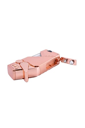 Çift Torch Pürmüz Rose Gold Puro Çakmağı - TR4695