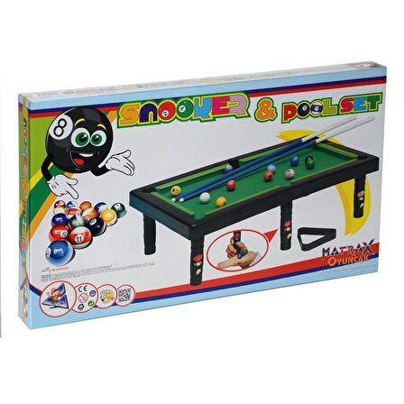 Bilardo Oyunu Snooker & Pool Set Matrax Oyuncak