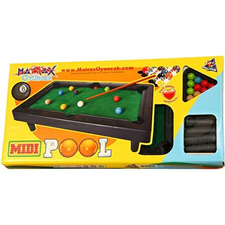 Bilardo Oyunu - MIDI POOL Orta Boy Bilardo Oyunu - Matrax