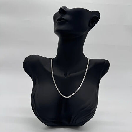 Çelik İtalyan Zincir Unissex Silver Kolye 50cm - Silver