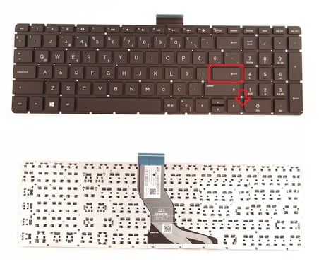 HP Pavilion 15-AU 15-AW 15-AX 15-BC Serisi Notebook Klavyesi, Laptop Tuş Takımı (Siyah TR) / KL0060