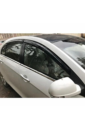Geely Emgrand Hb/sedan Krom Cam Çıtası 4 Prç. 2011-2013 Arası Paslanmaz Çelik