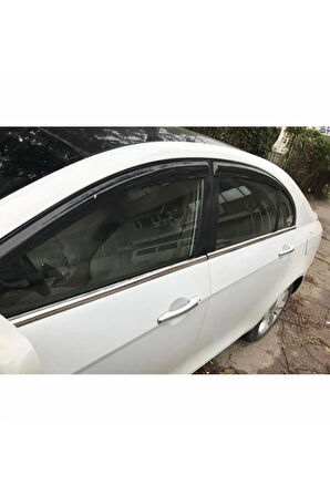 Geely Emgrand Hb/sedan Krom Cam Çıtası 4 Prç. 2011-2013 Arası Paslanmaz Çelik