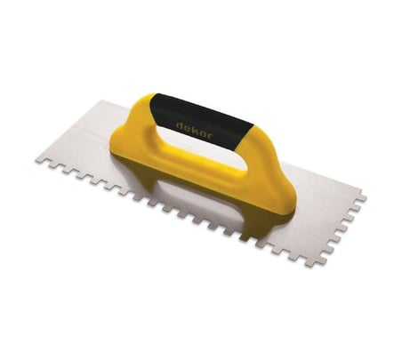 S'82 Dekor 831 İnşaat Spatulası Seramik Malası Plastik Saplı 40 cm Siyah