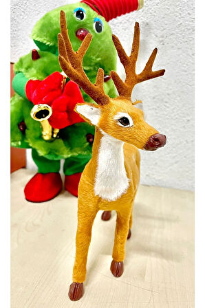 Waldern Yılbaşı Dekoratif 25 Cm Geyik Süs Rudolf