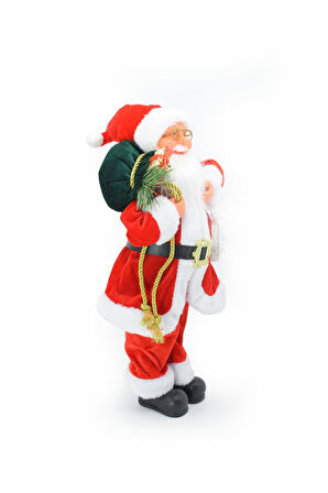 Luxury Noel Baba Santa Claus Yılbaşı Süsü 40cm