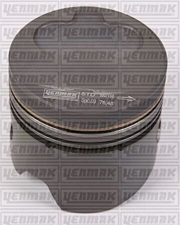 Vag Piston+segman (76,51mm Std) Audı A80 A90 A100 Golf I / II Jetta I / II Lt28 / 35 / 40 / 55 Passat T3 - Yenmak 31-03301-000