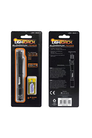 LighTorch Lgh26311 Alüminyum Gövde Kalem Tip Led Cep Feneri