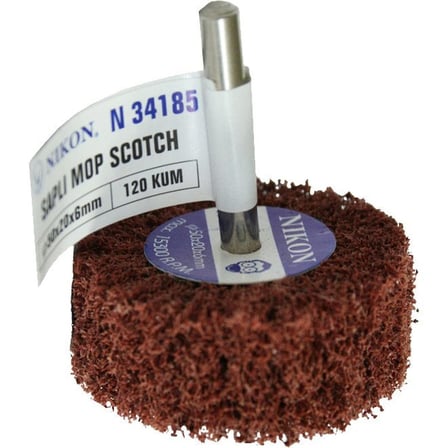 Nikon N34185 Non Woven Zımpara Saplı Mop 50x20x6mm 120 Kum