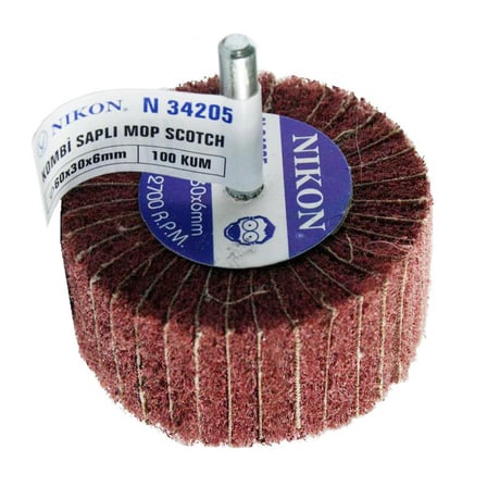 Nikon N34205 Non Woven Zımpara Saplı Kombi Mop 60x30x6mm 100 Kum