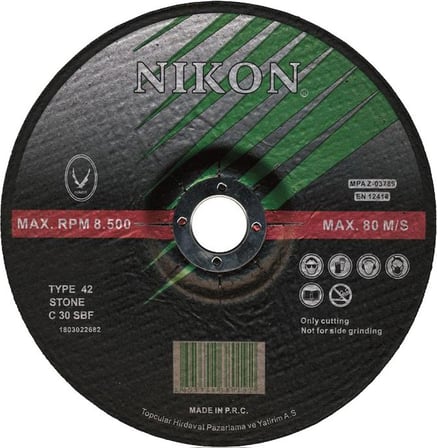 Nikon N38017 Kesme Diski 115x2.5mm Beton Bombeli