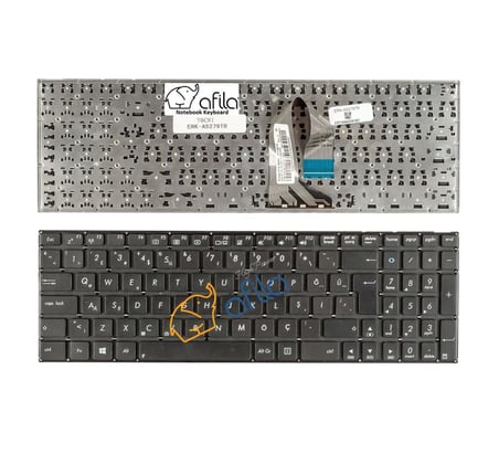 Asus A56c, K56c, S56, R505, NSK-UU31N Uyumlu Notebook Klavyesi (Siyah TR) 9Z.N9DSU.31N