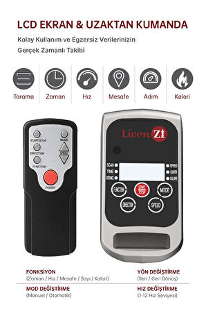 LivenZi Fit Eliptik Kondisyon Bisikleti – Egezersiz ve Ayak Masaj Aleti