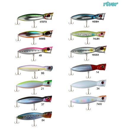 River Bighead Pop 130 13 cm 36 gr Popper Maket Balık