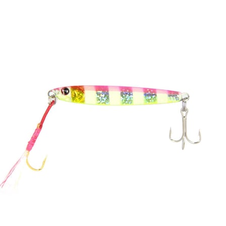 River Alfred Jig Lure Baby Jig 40 Gr PİNK ZEBRA GLOW